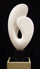 "The Seed II" - Marble Sculpture by Kathleen Caricof