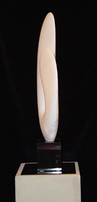 "The Seed II" - Marble Sculpture by Kathleen Caricof
