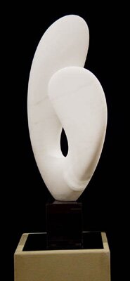 "The Seed II" - Marble Sculpture by Kathleen Caricof