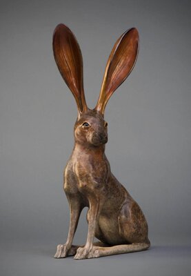 "Handsome Jack" - Bronze Animal Sculpture by Kim Chavez