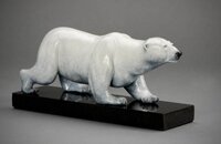 "Traveling Light" - Polar Bear Sculpture by Kim Chavez