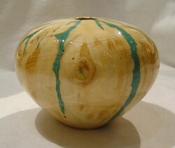 "Reborn #385" - Turquoise Inlay Sculpture by Robert Cherry