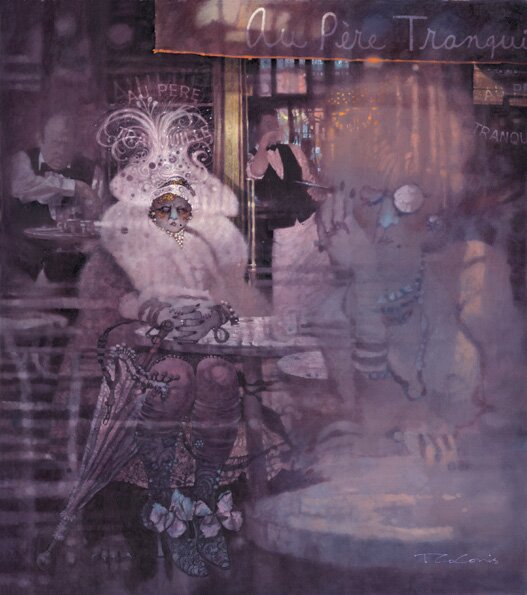 "Au P�re Tranquille" - Fine Art by Ted CoConis