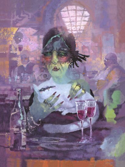 "Caf� Mollien" - Giclee by Ted CoConis