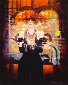 "Dans le Salon" - Fine Art Paintings by Ted CoConis