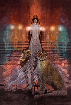 "La Marchesa Luisa Casati" - Fine Art by Ted CoConis