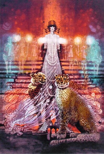 "La Marchesa Luisa Casati" - Fine Art by Ted CoConis