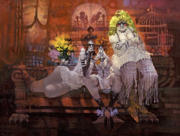 "Le Divan Rouge" - Giclee by Ted CoConis