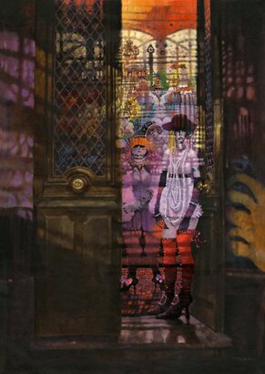 "Les Femmes Exotiques de Rue St. Denis" - Giclee by Ted CoConis