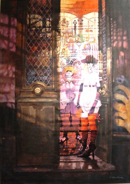 "Les Femmes Exotiques de Rue St. Denis" - Giclee by Ted CoConis