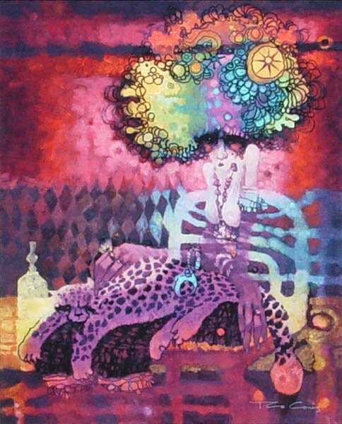 "Mon Chaton" - Fine Art by Ted CoConis