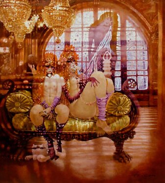 "Noblesse Oblige" - Nude Fine Art by Ted CoConis