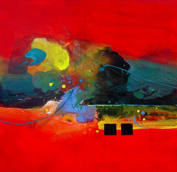 "Aglow II" - Abstract Painting by Gregory Deane