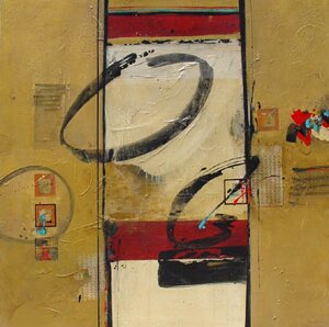 "Eclipse Time" - Abstract Painting by Gregory Deane