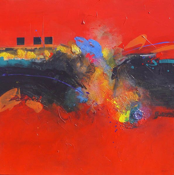 "Lava Embers" - Abstract Art by Gregory Deane