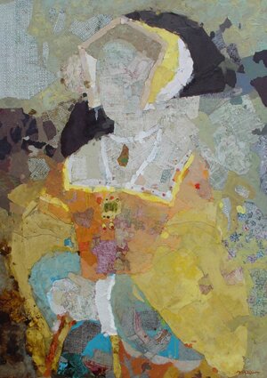 "From Holbein I" - Painting by Mark English