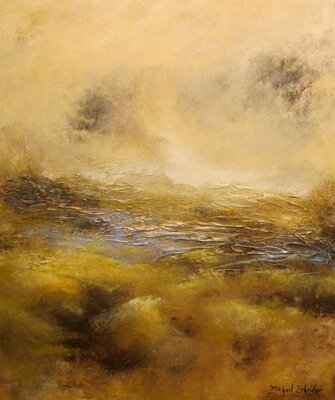 "Woven Dreams (diptych)" - Abstract Paintings by Michael Athridge