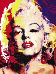 "Flesh Marilyn" - Marilyn Monroe Art Print Collection by James Gill