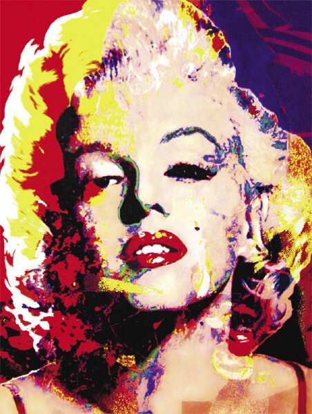 "Flesh Marilyn" - Marilyn Monroe Art Print Collection by James Gill