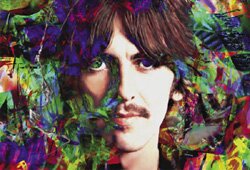 "George Study 4" - Beatles Art Prints by James Gill