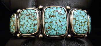"Cuff Bracelet" - Southwestern Turquoise Jewelry by Michael Grant