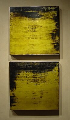 "Time Stories 1 and 3" - Abstract Metal Artwork by Elisabett Gudmann