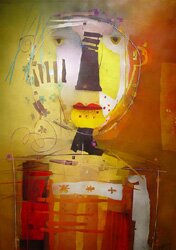 "1106-04 Untitled" - Painting by Terri Hallman