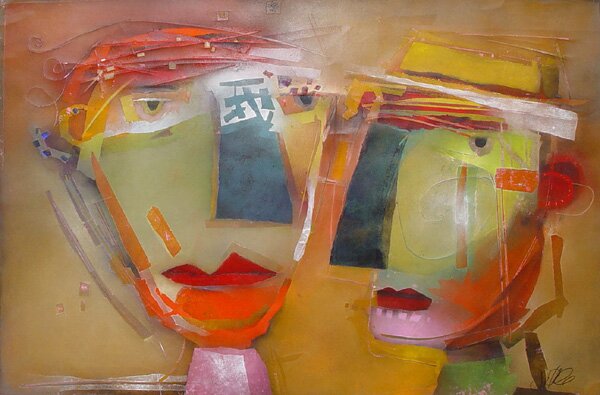 "Untitled 307-04" - Painting by Terri Hallman