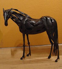 "Far West" - Welded Steel Horse Sculpture by Nina Scott-Hansen