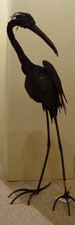 "Footsie" - Welded Steel Bird Sculpture by Nina Scott-Hansen