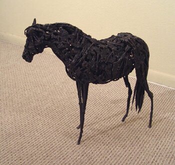 "Minstrel" - Welded Horse Sculpture by Nina Scott-Hansen