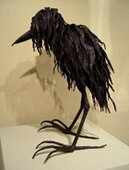 "Napper" - Welded Steel Bird Sculpture by Nina Scott-Hansen
