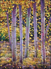 "Aspen Stand" - Tree Artwork by Johnathan Harris