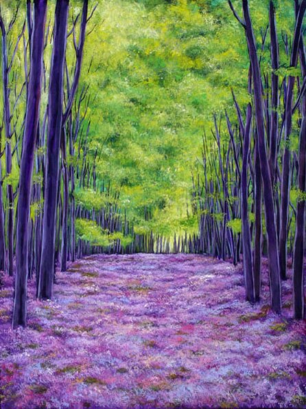 "Bluebells and Daydreams" - Landscape Art by Johnathan Harris
