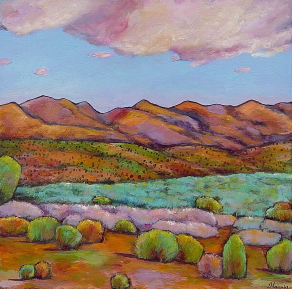 "Cloud Cover" - Southwest Landscape Art by Johnathan Harris