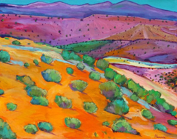 "Sage Slopes" - Southwest Desert Landscape by Johnathan Harris