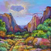 "Zion Dreams" - Southwestern Painting by Johnathan Harris