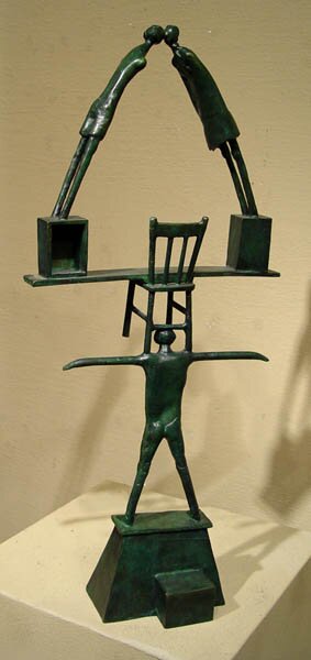 "Balancing Act" - Sculpture by Howard Hitchcock