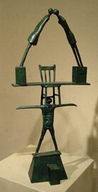 "Balancing Act" - Sculpture by Howard Hitchcock