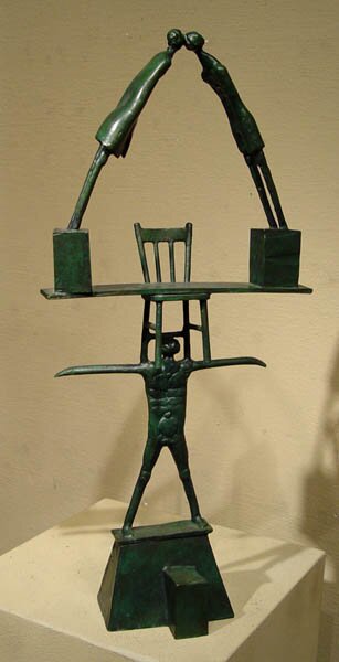 "Balancing Act" - Sculpture by Howard Hitchcock