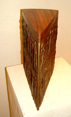 "Slice of Life (Chocolate)" - Unique Sculpture by Howard Hitchcock