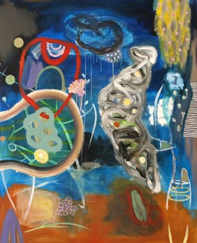 "AO" - Abstract Acrylic Painting by Homare Ikeda