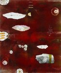 "Kako" - Abstract Monotype by Homare Ikeda