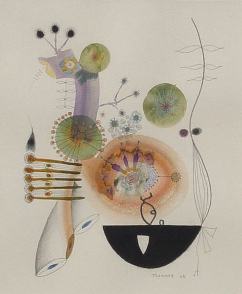"Scoop" - Mixed Media by Homare Ikeda
