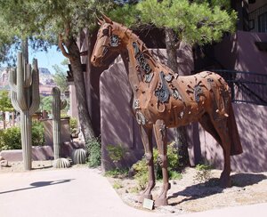 "Stormy Bay" - Steel Sculpture by Dixie Jewett
