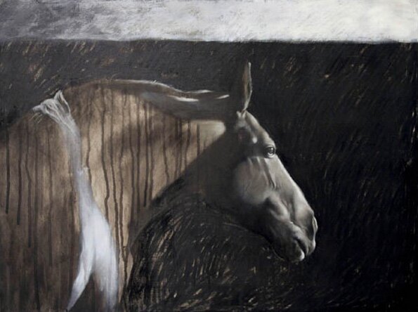 "Going Home" - Horse Portrait by Kathleen Kinkopf