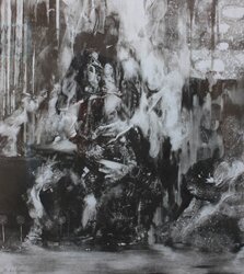 "Night Blooms" - Monotype by Randall LaGro