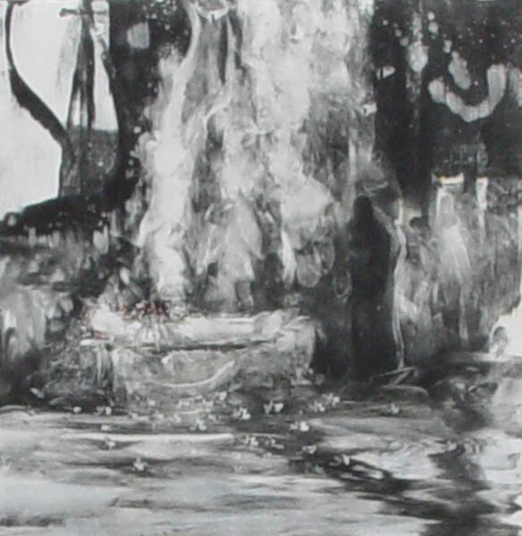 "Ophelia" - Monotype by Randall LaGro