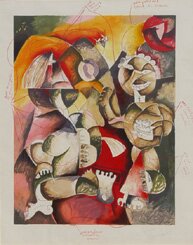 "Forever Happy" - Trial Proof Lithograph by Alexandra Nechita