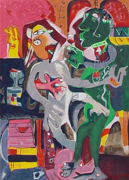 "Summer in Europe" - Serigraph by Alexandra Nechita
